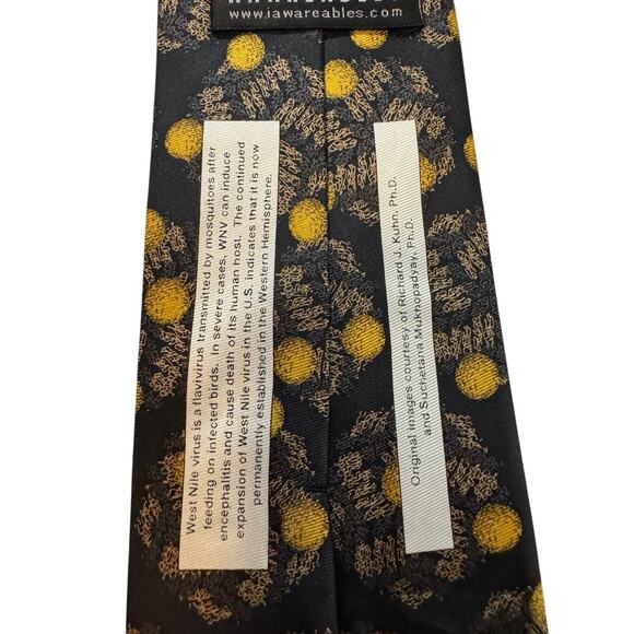 Infectious Awareable West Nile Virus Vintage Medical Novelty Necktie 100% Silk - Picture 5 of 8